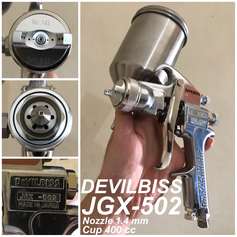 DEVILBISS Production Professional Paint Spray Gun JGX-502 1.4mm Suction Air Spray Paint For car