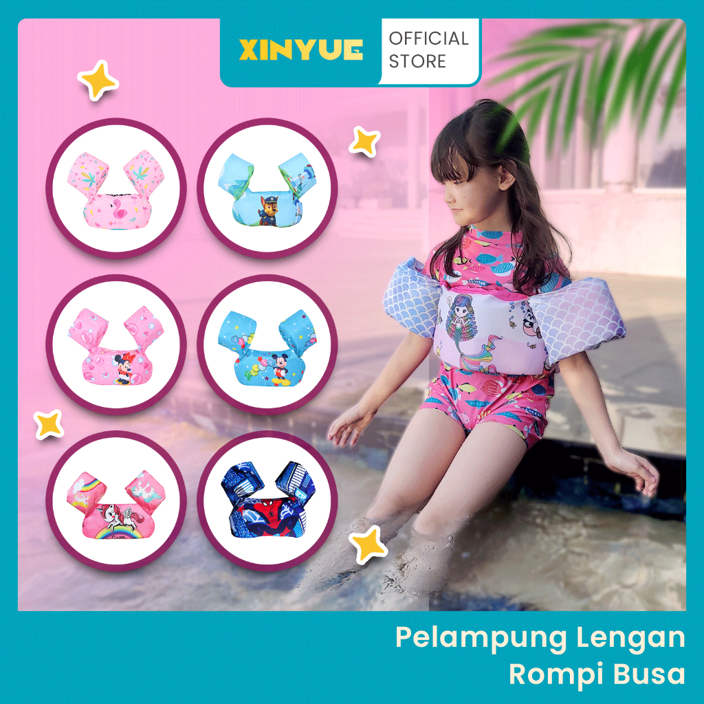 XinYue - Pelampung rompi renang anak motif cartoon