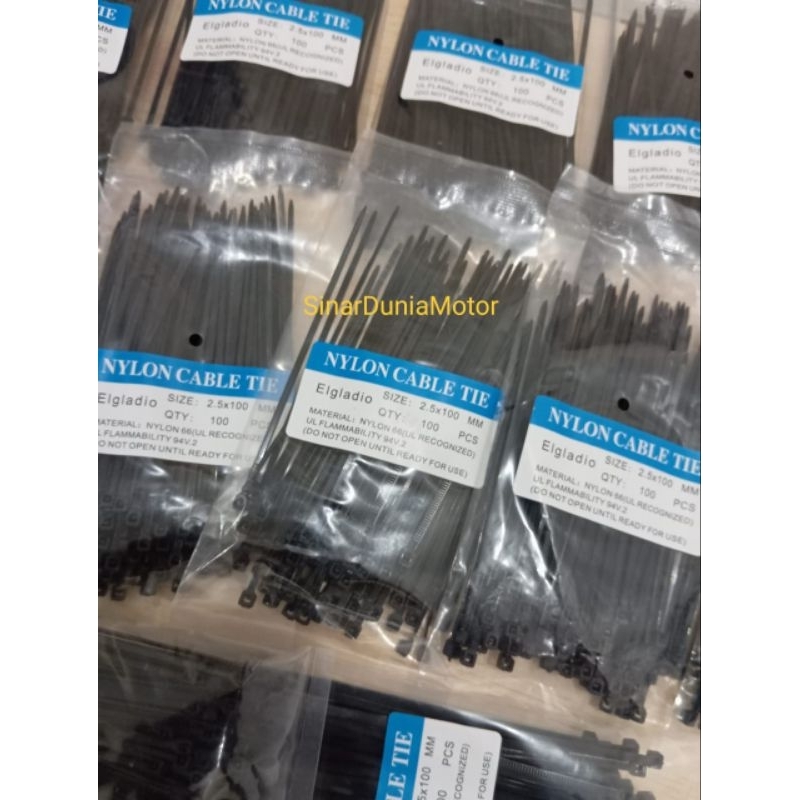

Kabel Ties / Kabel Tis / Cable Ties / Cable Tis Hitam / Putih 10cm 15cm