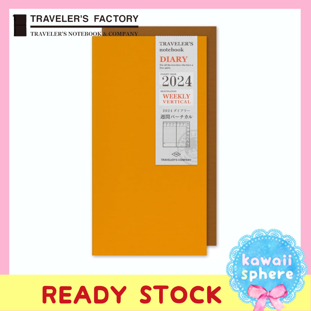 

Travelers Notebook Refill 2024 Weekly Vertical | Regular Size | Midori TN 2024