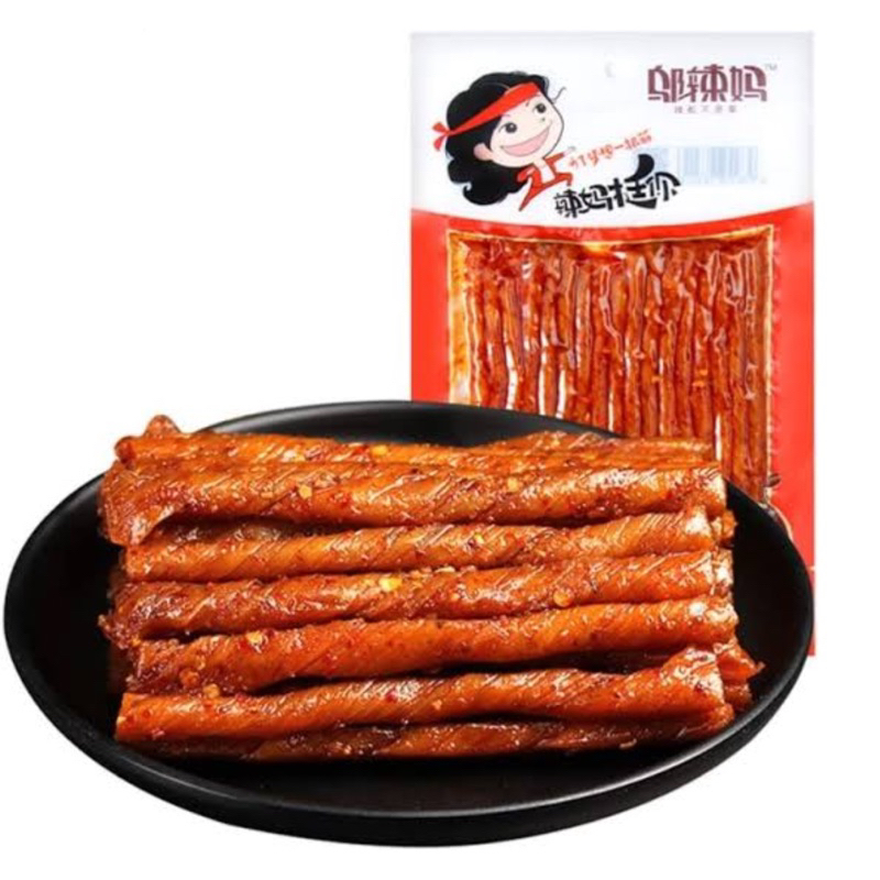

[HALAL] [PAKET ISI 10 TENDON SPICY] Wulama Gluten Spicy Latiao Tendon Spicy 100gram