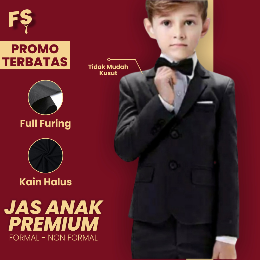 JAS BLAZER BLEZER ANAK LAKI LAKI COWOK KECIL BAYI BABY - HITAM CREAM NAVY ABU TUA