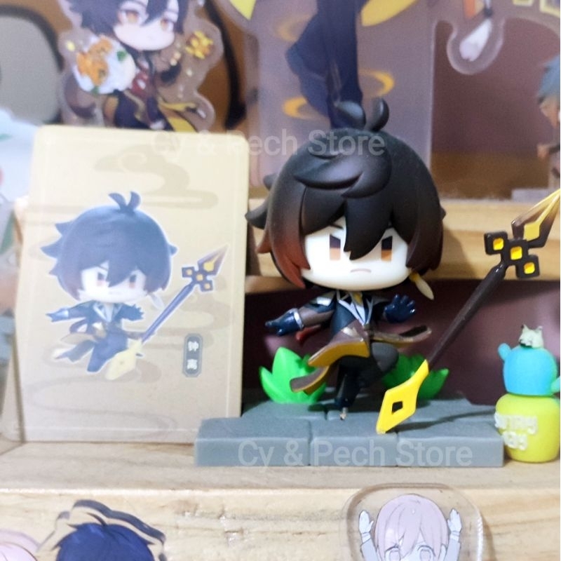 Genshin Impact Mini Battle Figure Zhongli Morax childe xiao Original Hoyofest Gacha