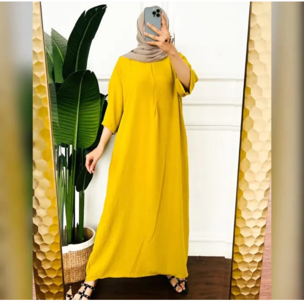 Daster Marina Crinkle Airflow Premium Gamis Murah Tapi Mewah Gamis Elegan Simple Busui