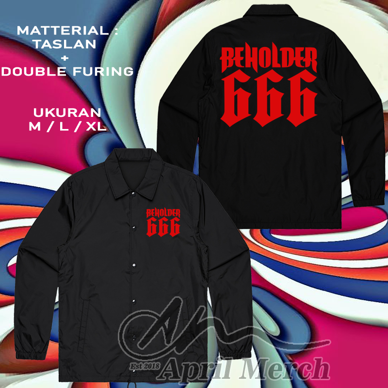 jaket coach Satanic 666 - kaos lengan pendek pria murah