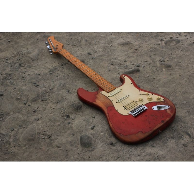 Gitar Listrik Rockwell Stratocaster Marron Relic Original