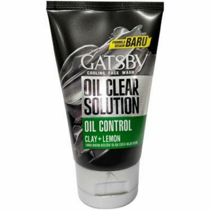 GATSBY Oil Clear Solution Clay + Lemon 100gram - Face Wash