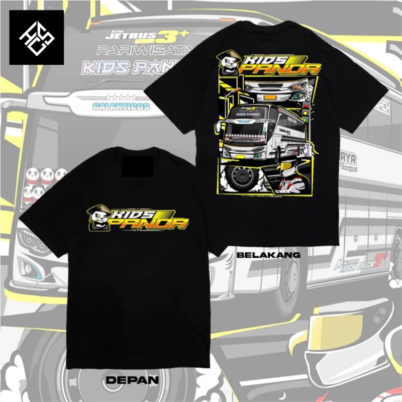 Bus mania kaos bis panda viral bahan katun kaos anak tanggung kaos anak anak