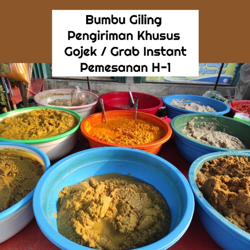 

Bumbu Giling / Bumbu Rempah / Bumbu Giling Siap Pakai Aneka Masakan