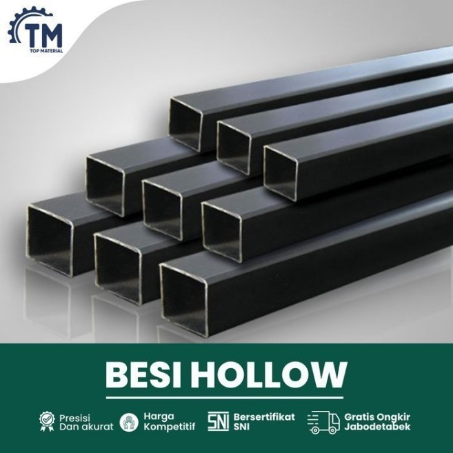 Harga Ukuran Besi Hollow 4x4 Panjang 6 meter Tebal 2 mm Holo Hollo  Per batang /  40x40x2mmx6M