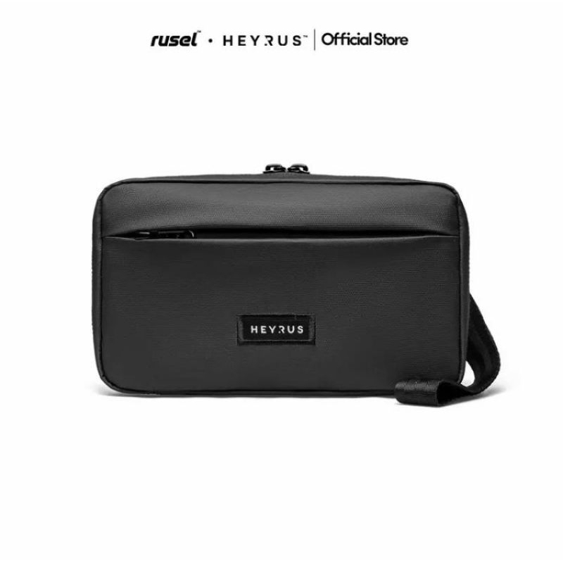 HEYRUS RUSEL | Handbag Aruna Lite Tas Clutch Tas Salempang Pria Hitam