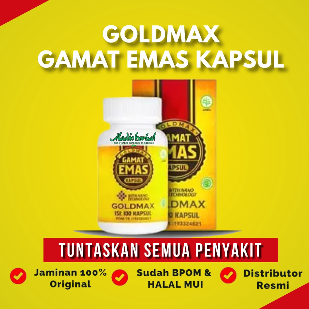 COD - Obat Mr P Bengkak - Sakit Kencing, Varikokel, Hidrokel dll  - Goldmax Gamat Emas Kapsul / QNC 