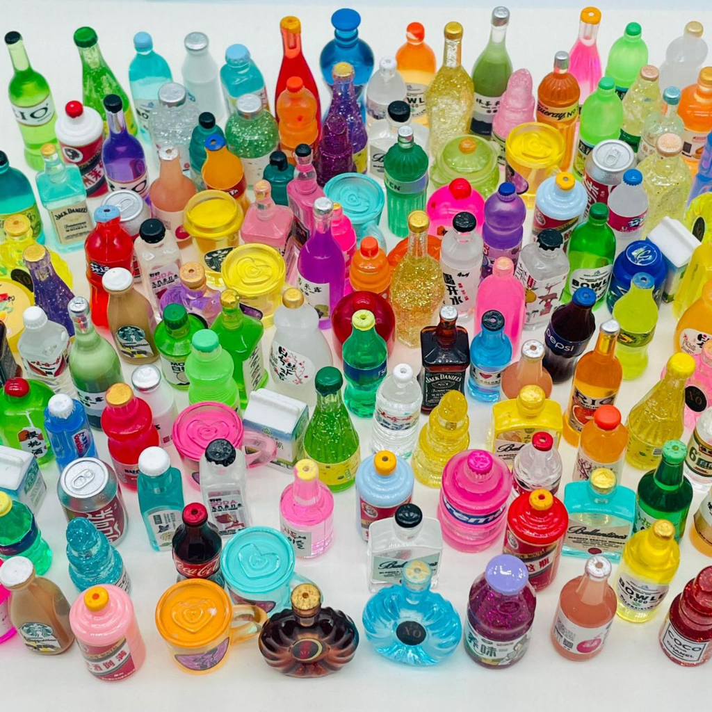 10Pcs Miniatur minuman botol / kaleng / pajangan
