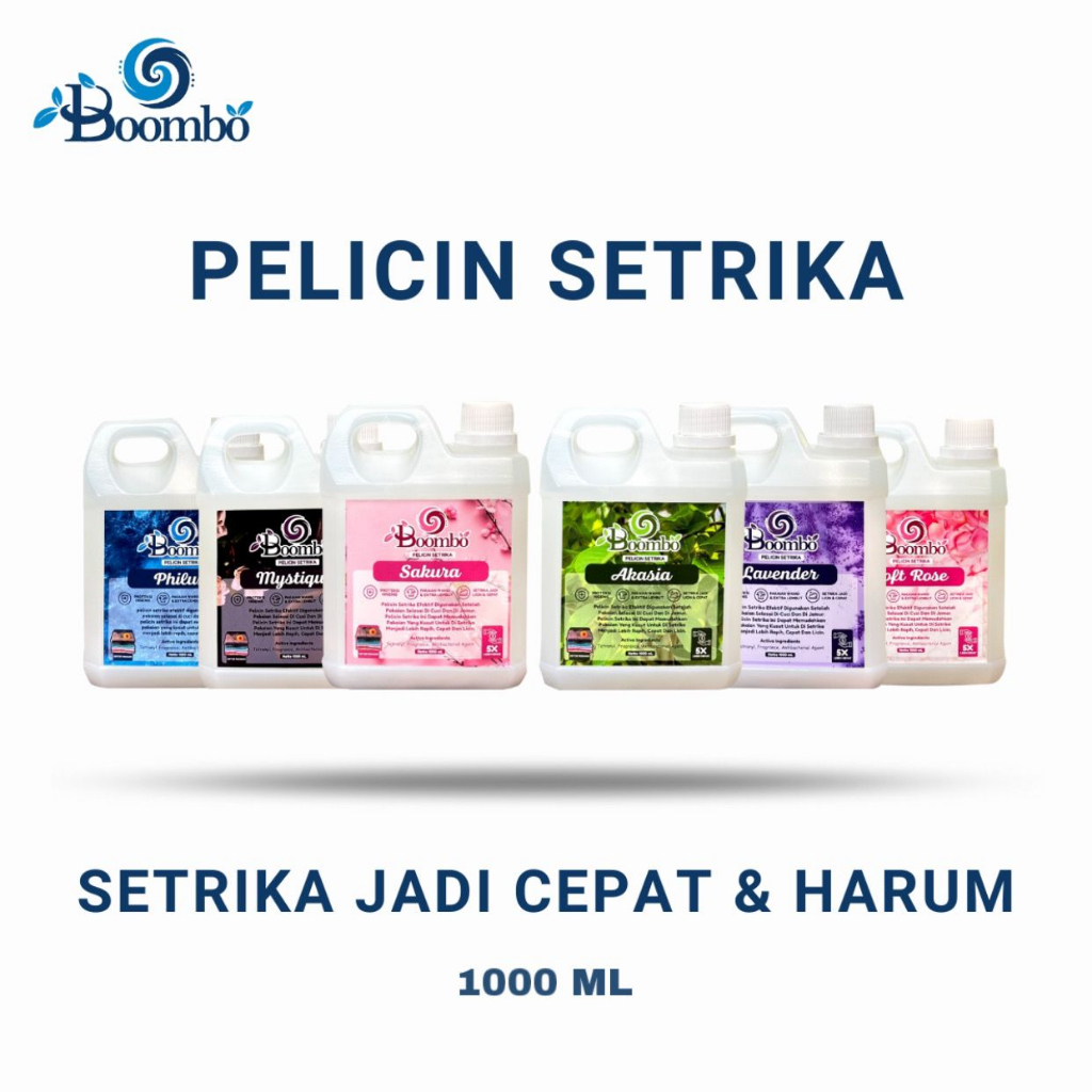 Pelicin Setrika Pewangi Pakaian Boombo Clean 1 Liter