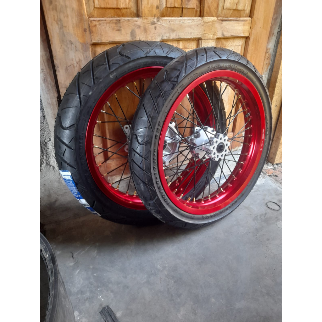 roda supermoto crf 150 l ring 17 ukur velg 250 300