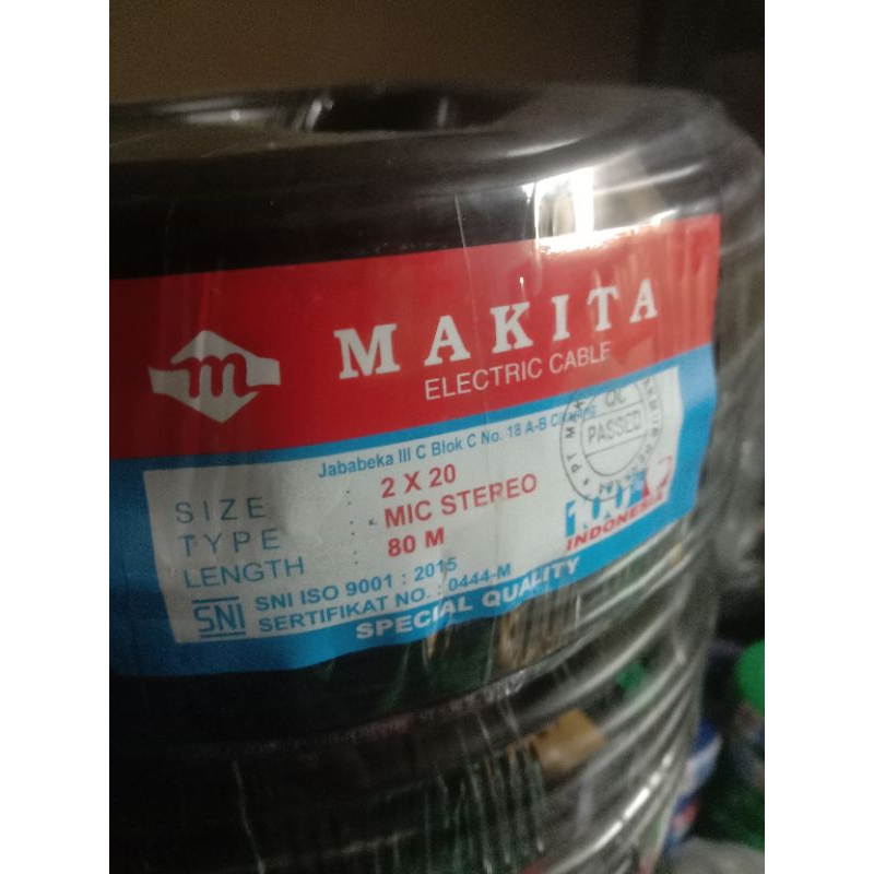kabel mic makita hitam/ meter
