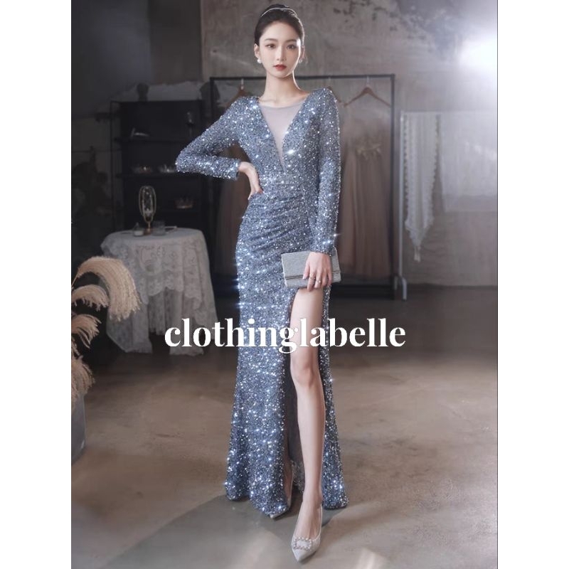 Mermaid sequin party dress