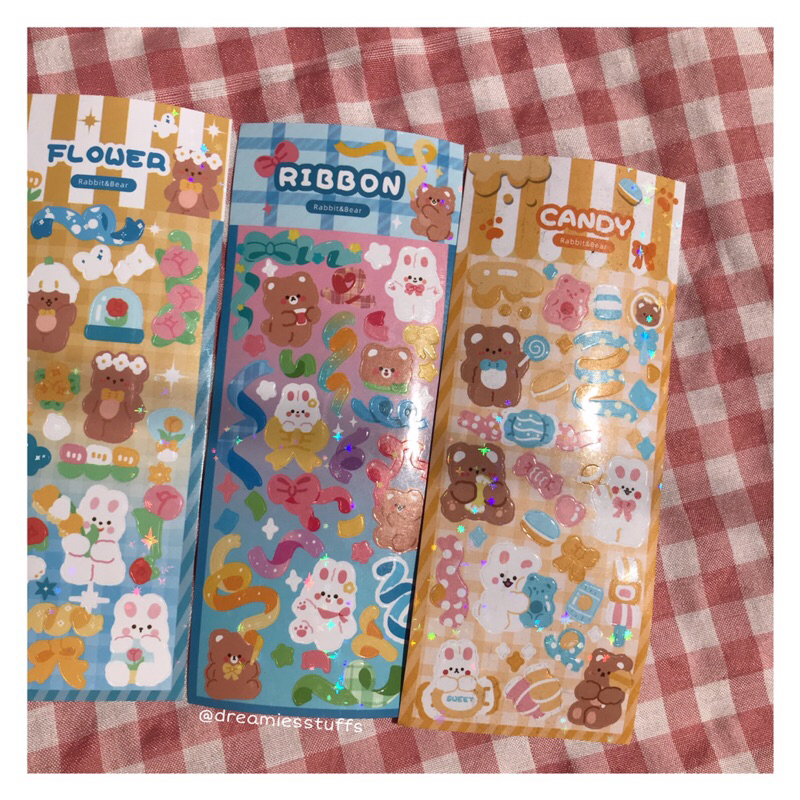 

(Dream) Cartoon mini bear sticker decoration confetti