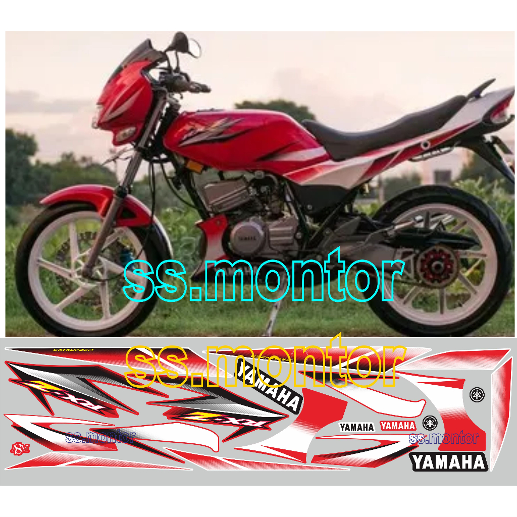 STRIPING STIKER RXZ CATALYZER 2 MERAH