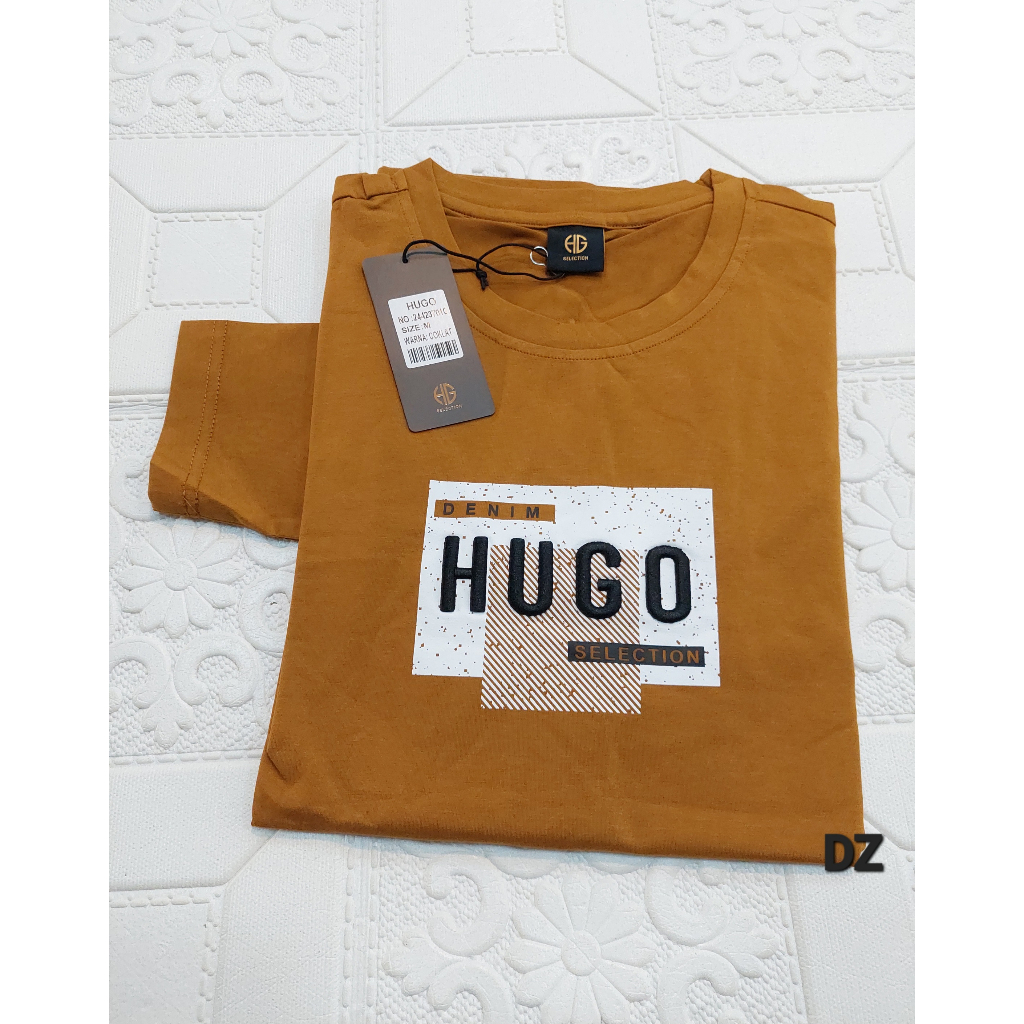 Kaos Oblong Hugo Selection Original Panjang lenggan