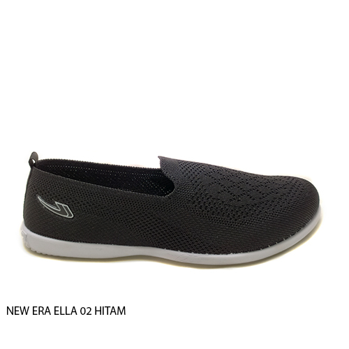 Sepatu wanita sepatu sekolah casual slip on rajut murah flat NEW ERA ELLA