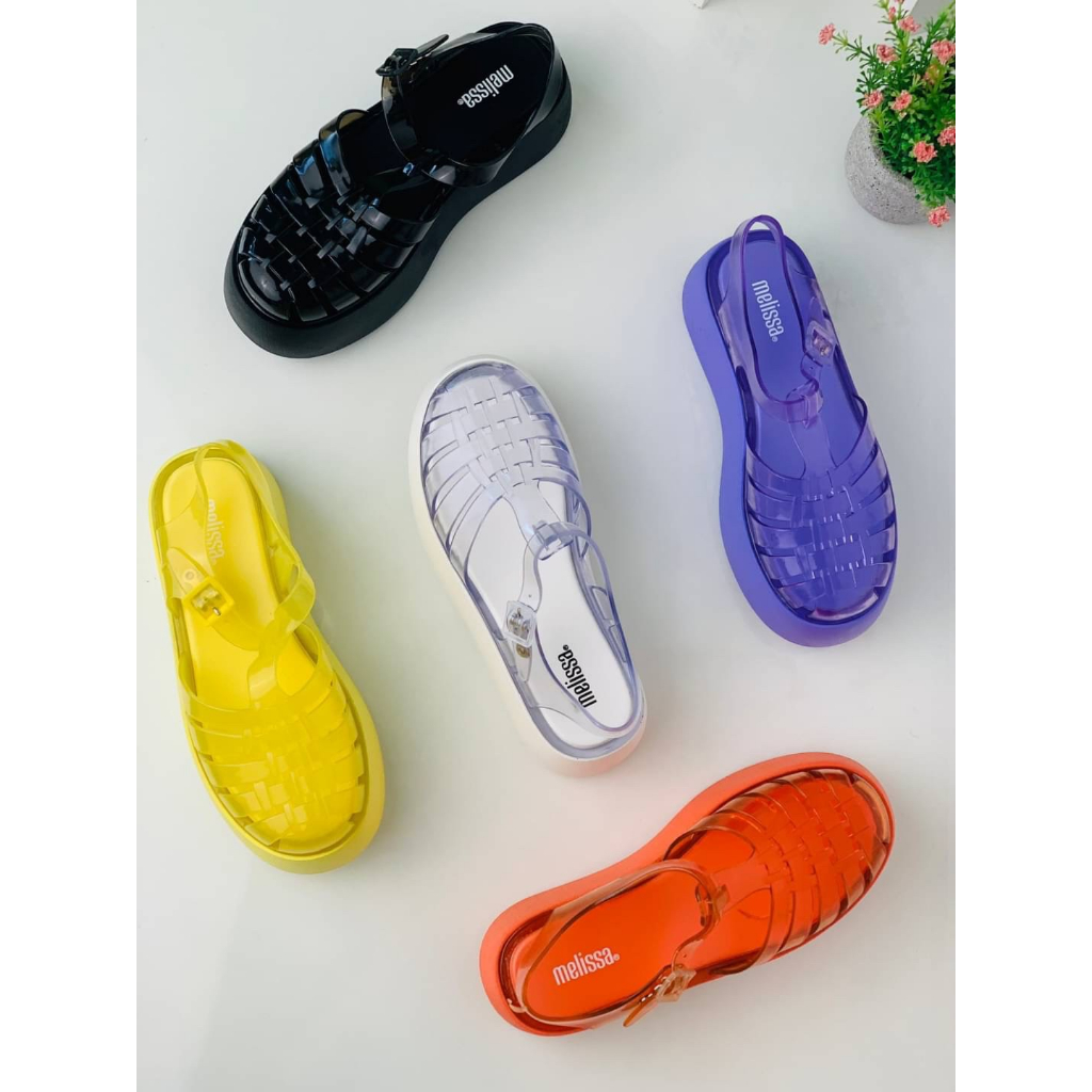 SEPATU KARET MELISSA / SANDAL WEDGES MELISSA / WEDGES KARET/ WEDGES LUCU/ WEDGES KARET TALI/ SEPATU 
