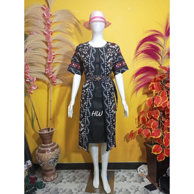 DRESS TENUN KOMBINASI