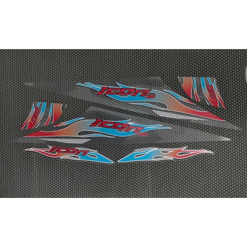 striping sticker beat karbu 2008-2012 transparan icon fire