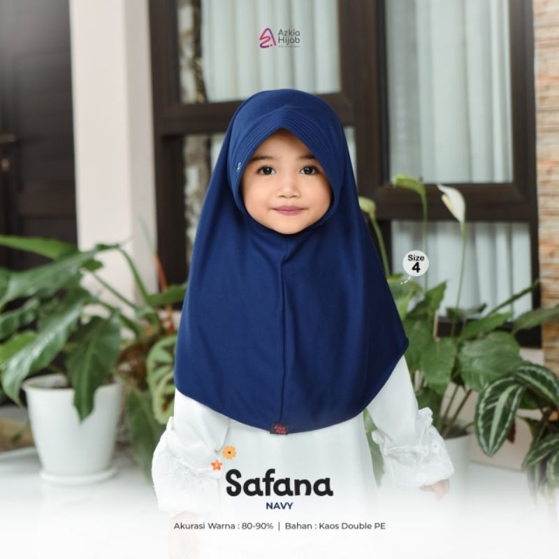 Sale 1.1 Hijab Anak Sekolah TK Dan SD Untuk Usia 4 sd 12 Tahun  SAFANA Size 4 sd 8 ORI by AzkiaHijab