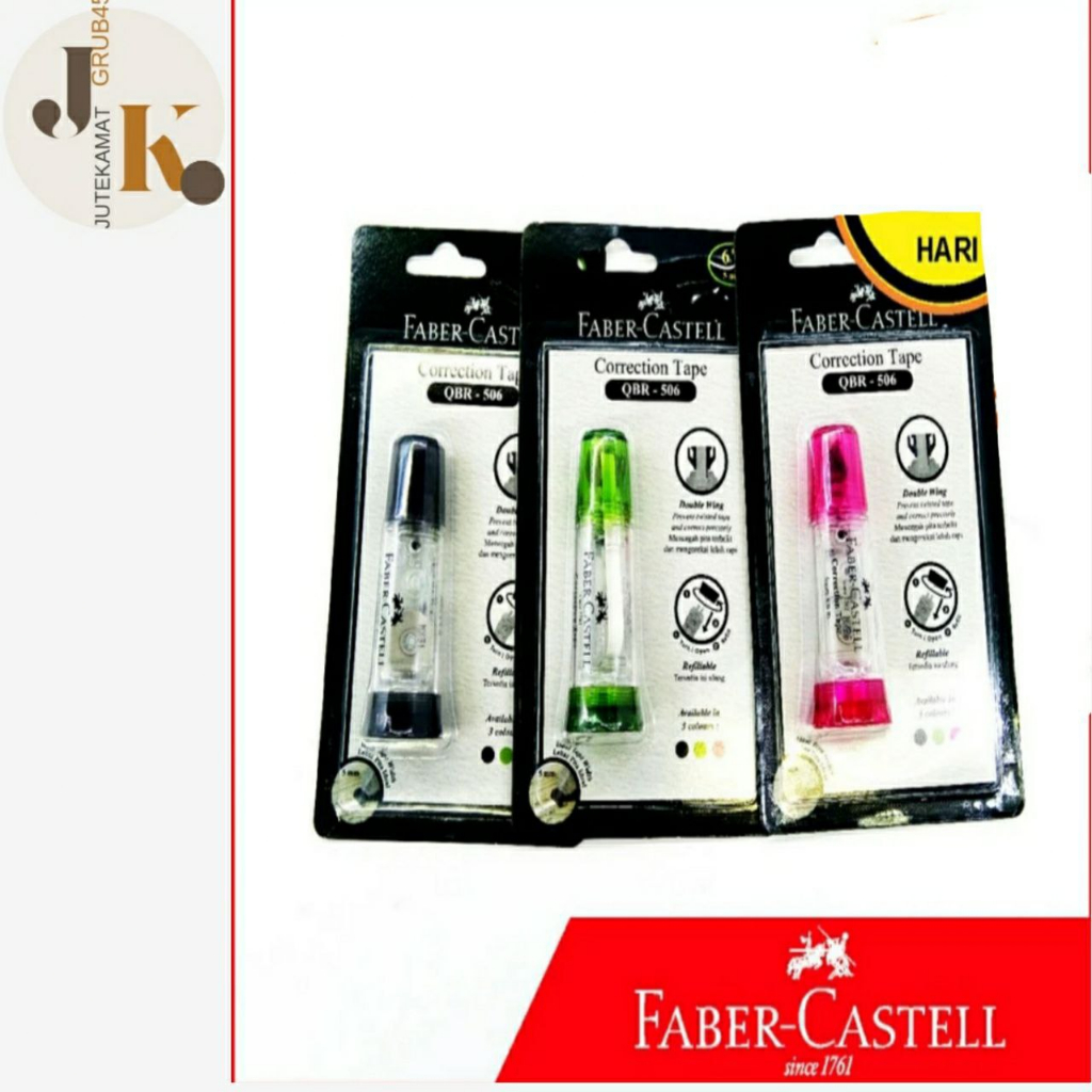 

Correction Tape Faber Castell QBR- 506 - Hijau