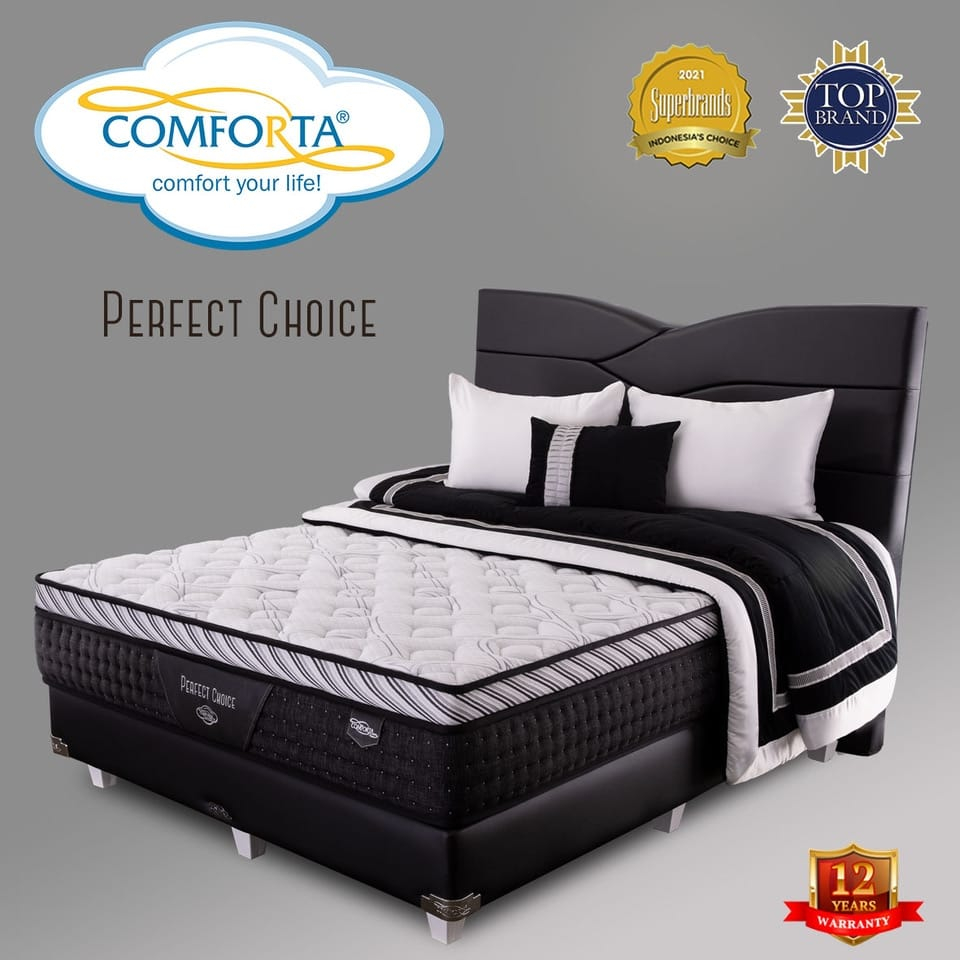 Comforta Perfect Choice Kasur Spring bed tebal 32 cm Matrass Only Dan Full Set