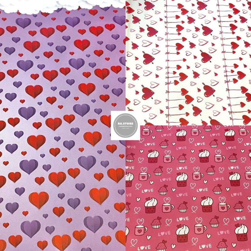 

KERTAS KADO SANSAN WAWA DOFF ISI 1 LEMBAR LOVE HEART FANCY PAPER SANWA