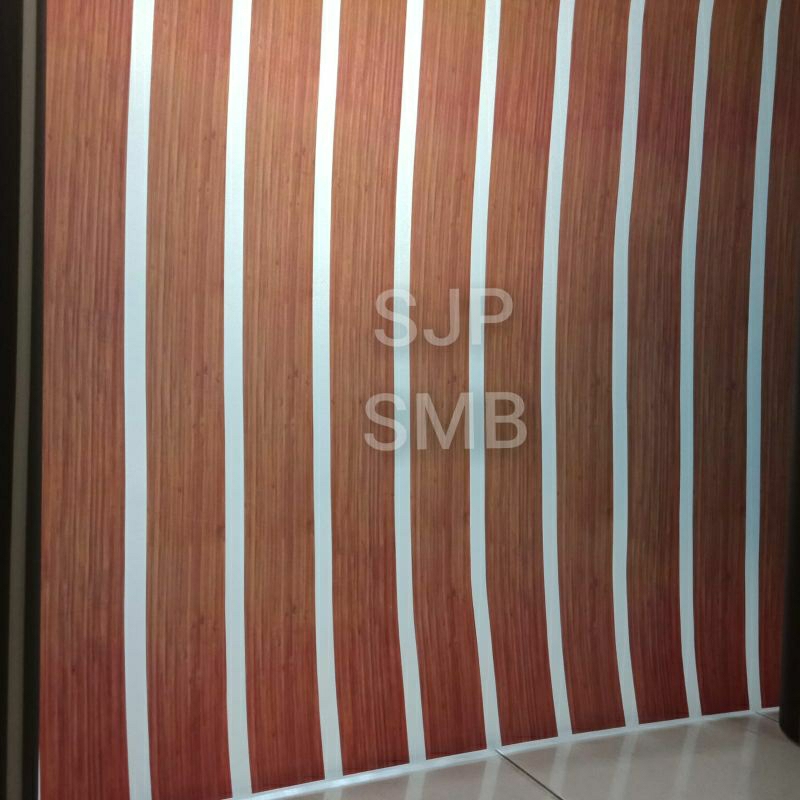 Fiber Pagar Motif Kayu per 50 cm