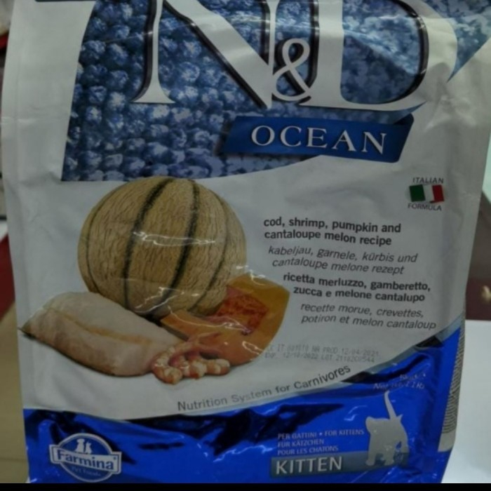Makanan Kucing - Farmina Nd Grainfree Ocean Kitten Cat 5Kg