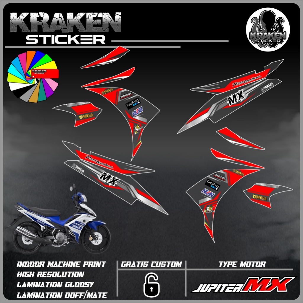 STRIPING TRANSPARAN JUPITER MX 135 NEW VARIASI TRANSPARAN JUPITER MX 135 NEW CODE 02