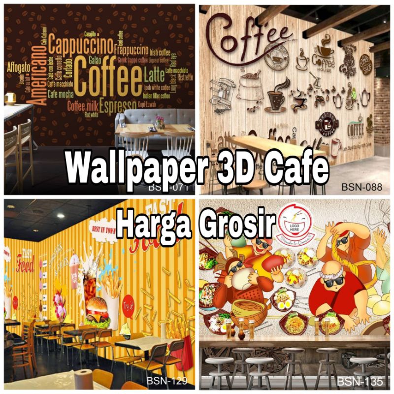 Wallpaper 3D / WALLPAPER 3D DINDING / Wallpaper 3D Cafe / Wallpaper 3D Restoran / Wallpaper 3D Coffe Shop HARGA GROSIR TERMURAH