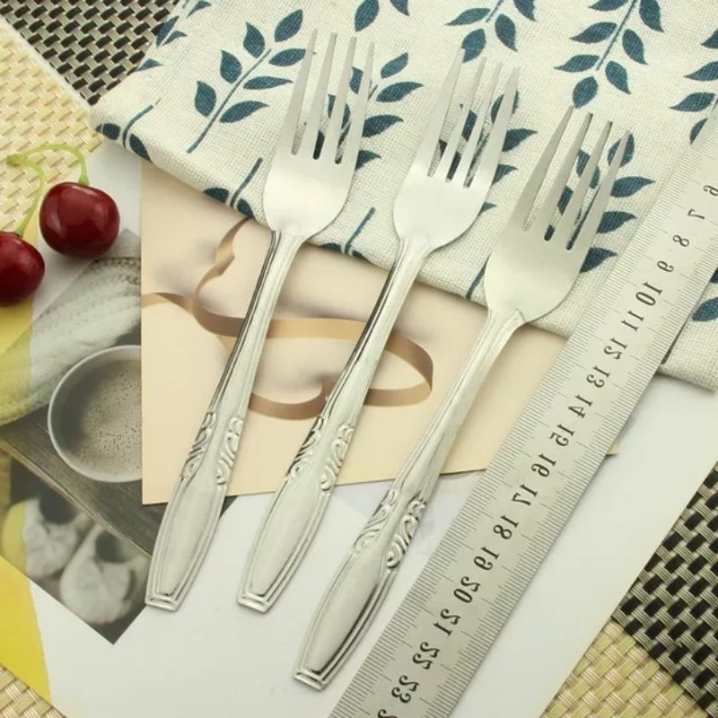 garpu stainless 1 lusin isi 12 pcs