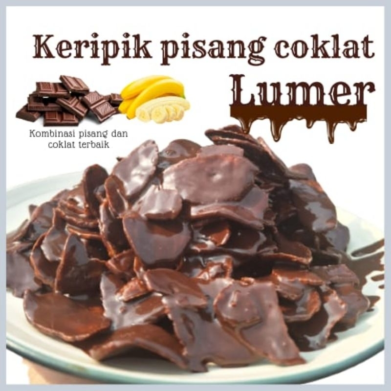

kripik pisang coklat lumer viral rasa coklat box 250gram