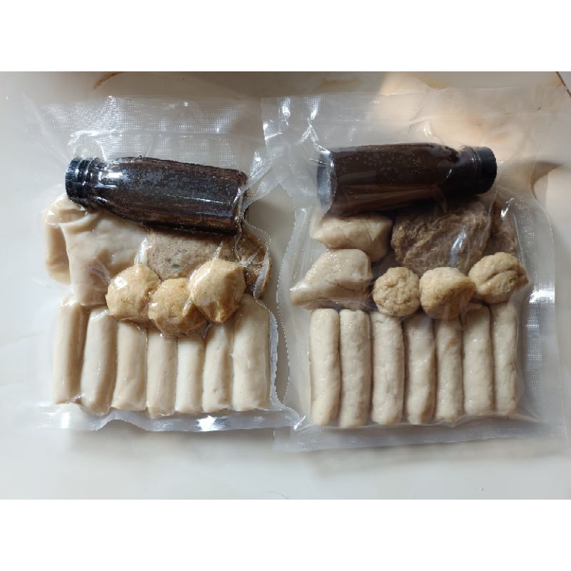 

Pempek campur 30 pcs dan cuko botol 250 gram