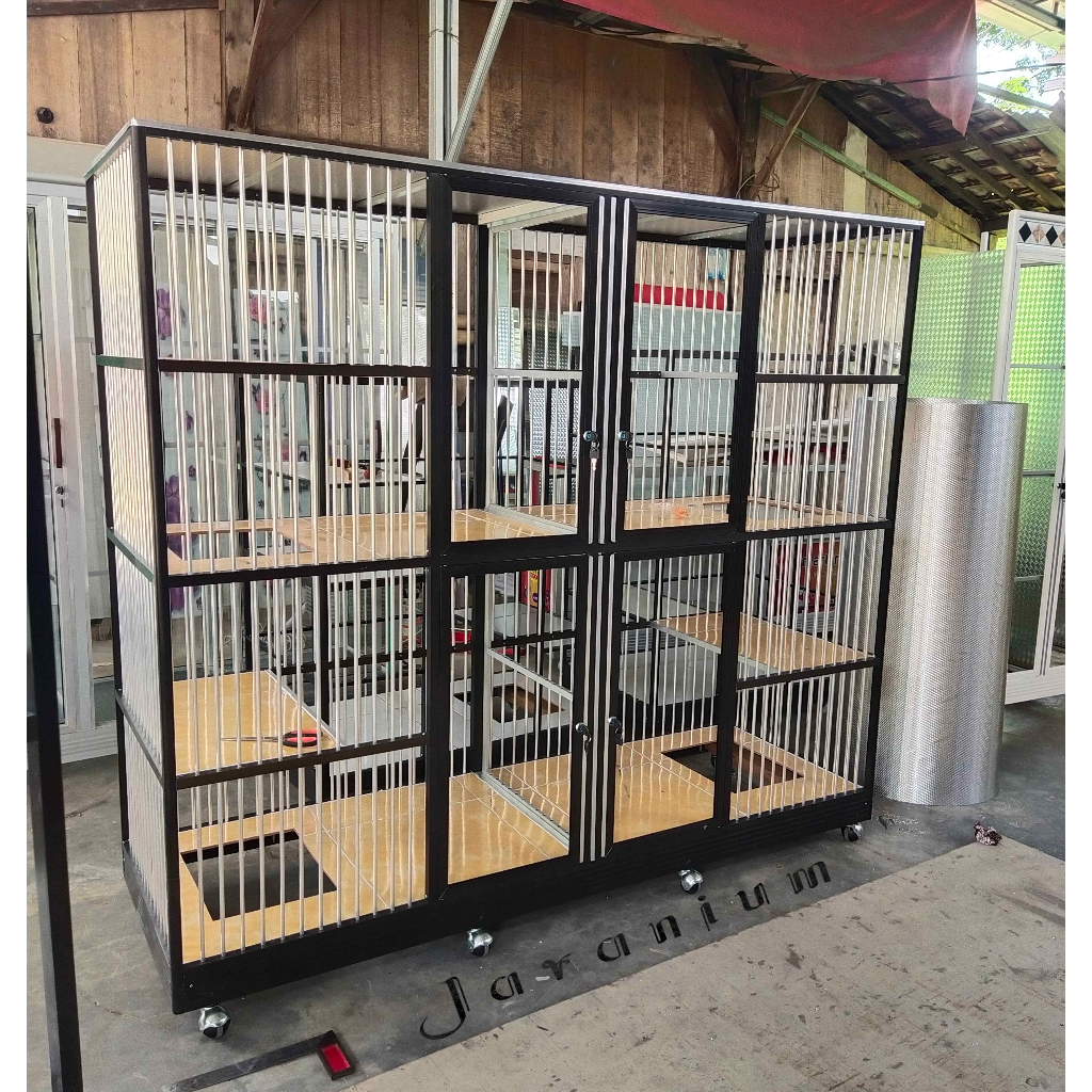 Kandang kucing tingkat / Kandang kucing aluminium / Kandang kucing minimalis