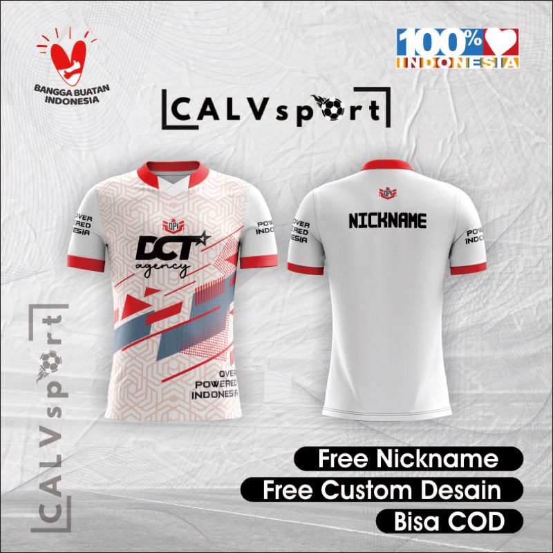 JERSEY KAOS BAJU GAMING ESPORT OPI FREE GANTI NAMA DAN LOGO