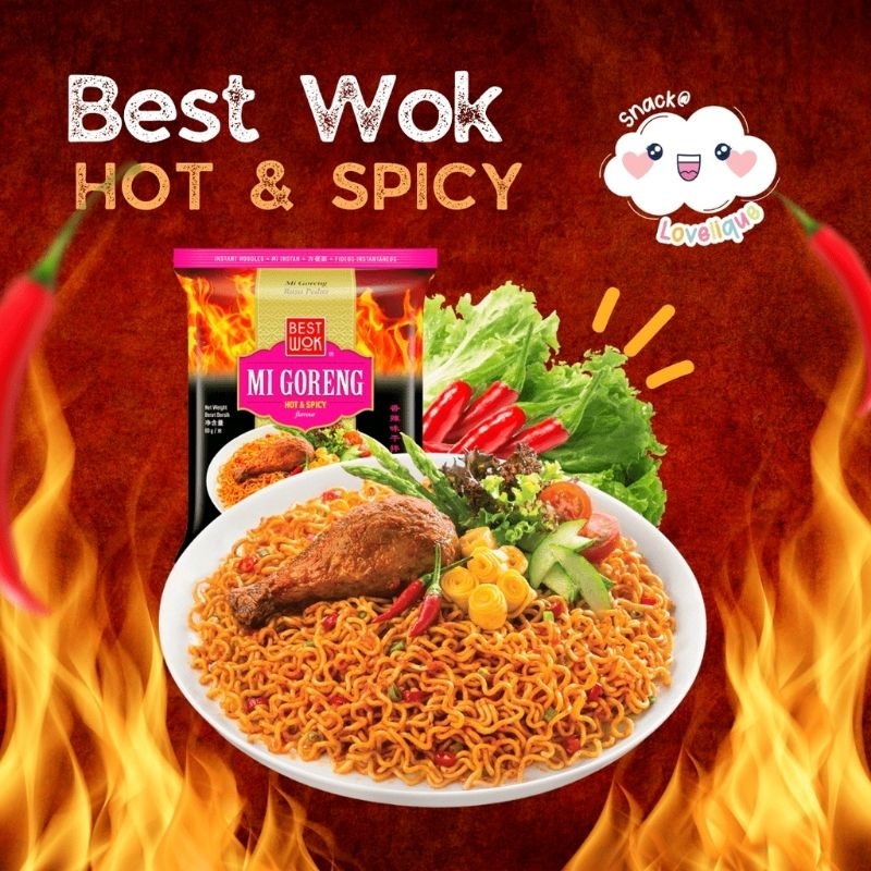 

Mie Goreng Bestwok Hot & Spicy isi 5