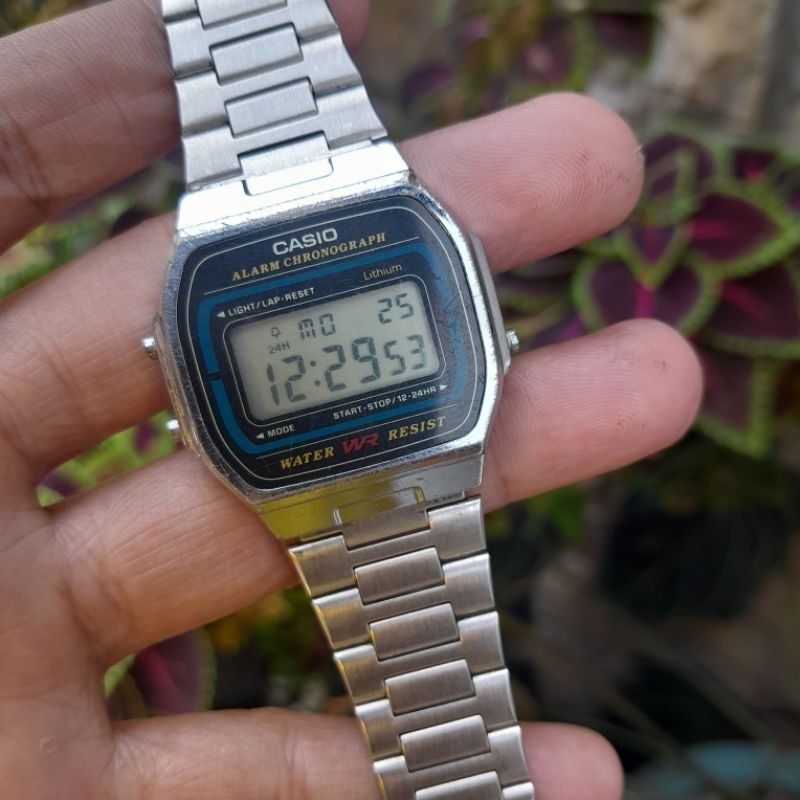 Jam tangan Vintage casio A164W Fashion mens watch