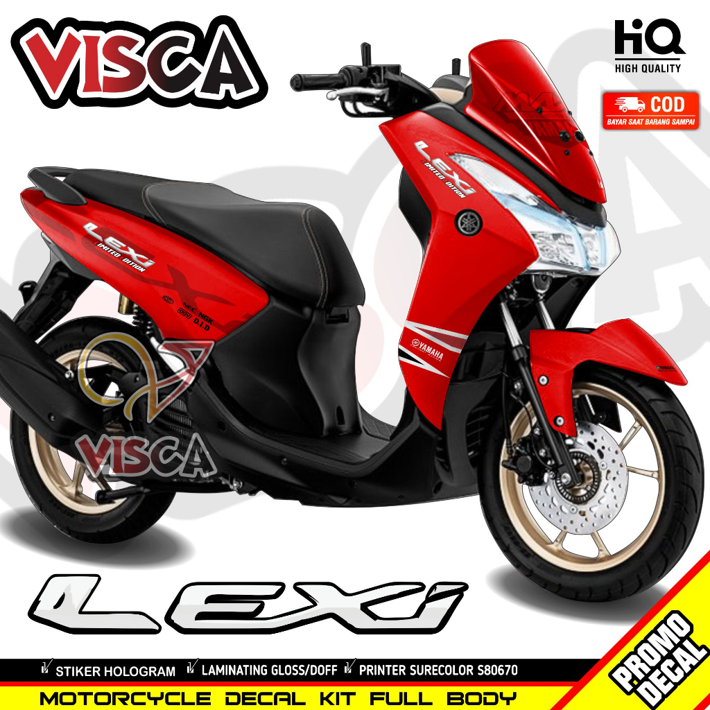 Decal Lexi Full Body Baru Stiker Motor Yamaha Lexi Full Body Decal Yamaha Lexi Full Body Striping Le
