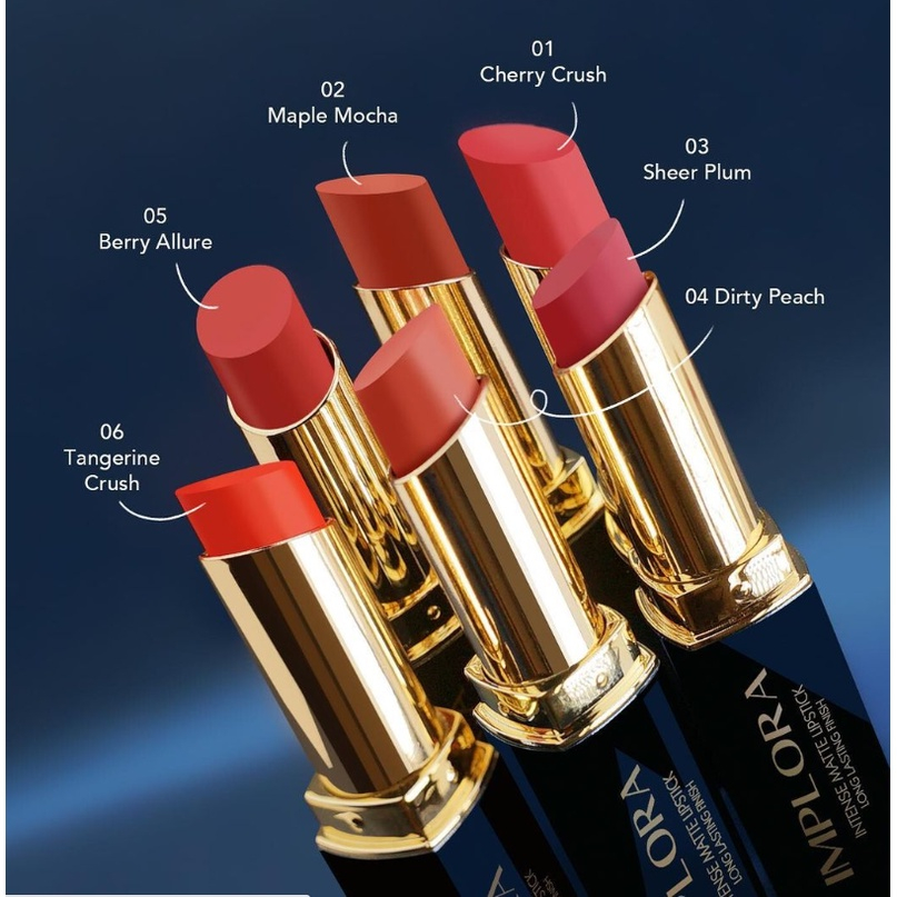 IMPLORA INTENSE MATTE LIPSTIK LONG LASTING FINISH ( LIPSTIK IMPLORA )