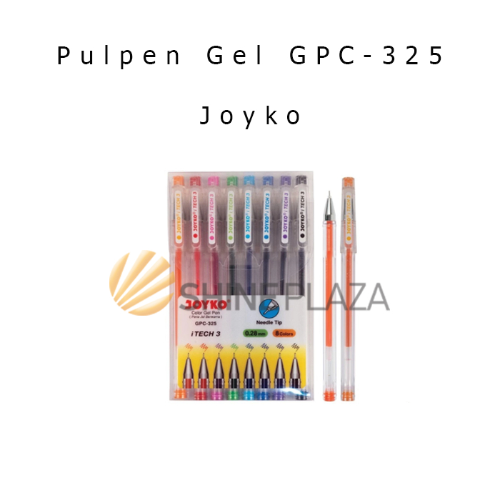 

Color Gel Pen Joyko 8 Colors iTech Set GPC-325 0.28mm - Pulpen Pena Bolpen Warna 0,28 mm