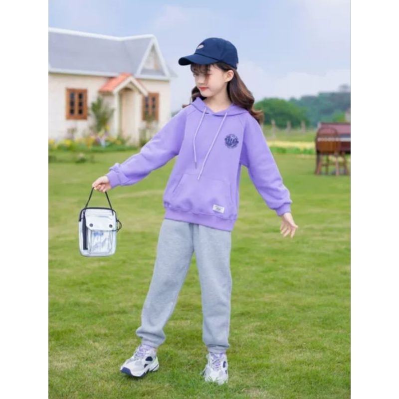 Set Joger Ungu Hodie 110 120