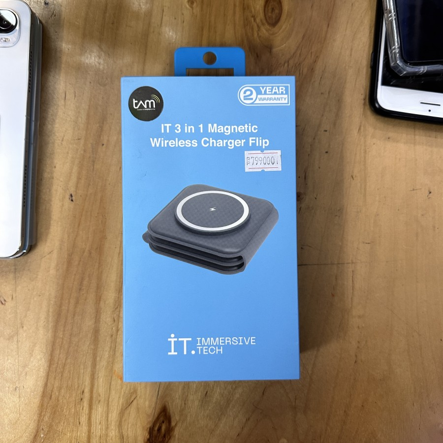 IT immersive tech wireless charger 3 in 1 Garansi resmi Tam 2thn