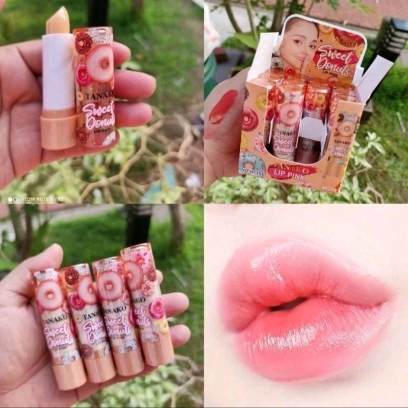 Pelembab bibir berwarna pink/ Lip Balm ringan/ Lipbalm/ Lip Gloss/ Lipglos