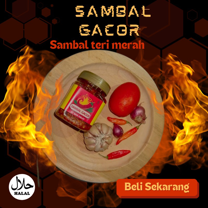 

sambal teri merah